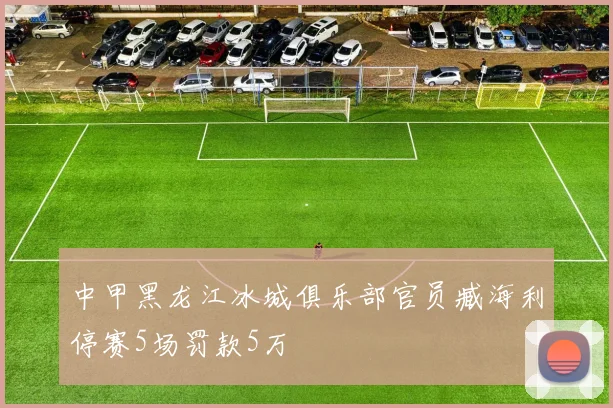 中甲黑龙江冰城俱乐部官员臧海利停赛5场罚款5万