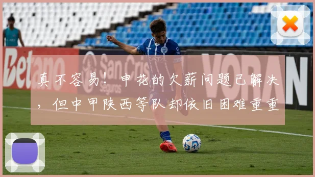 真不容易！申花的欠薪问题已解决，但中甲陕西等队却依旧困难重重
