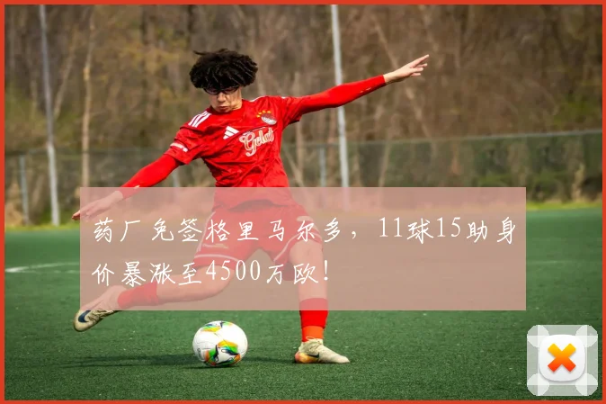 药厂免签格里马尔多，11球15助身价暴涨至4500万欧！